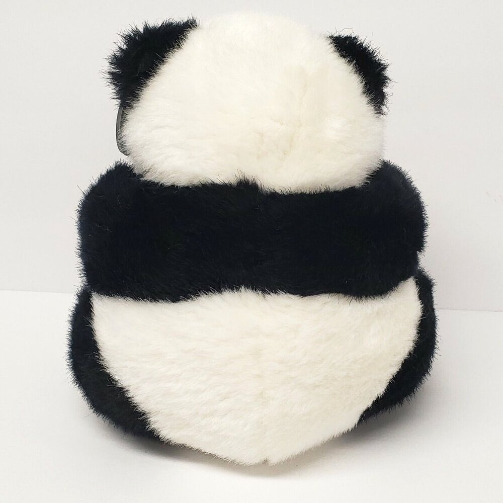 Princess Soft Toys 8" Panda Bear Seated Black White Stuffed Animal Plush - Picture 2 of 5